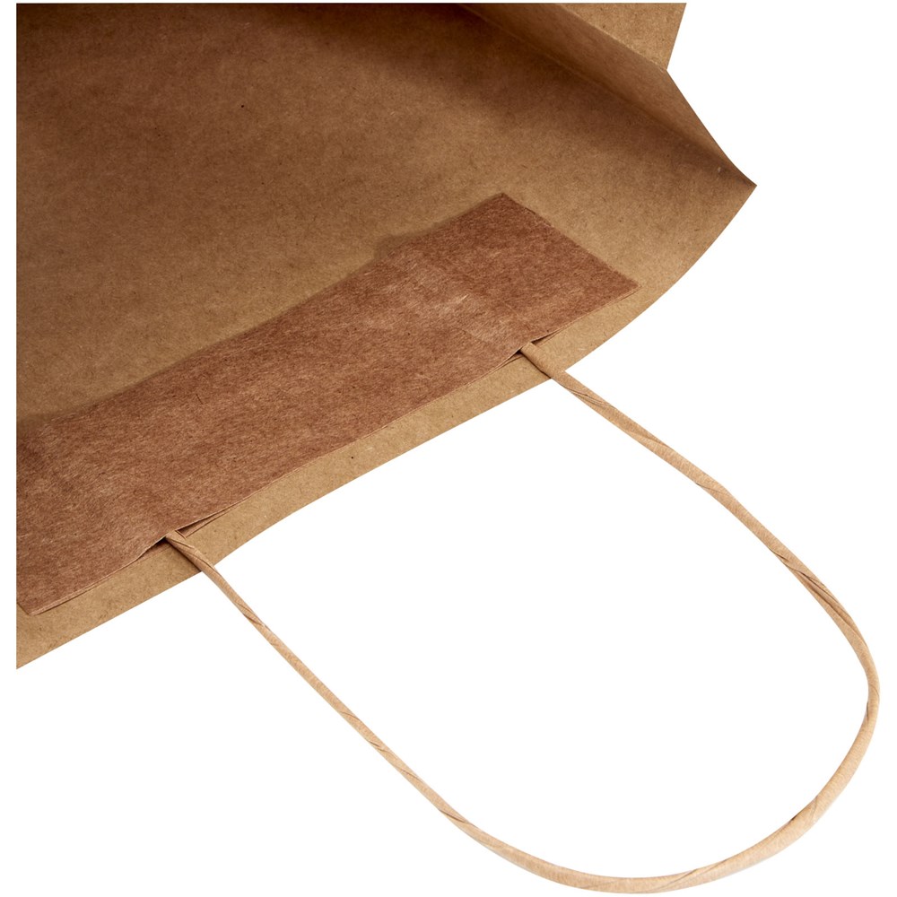 Kraftpapiertasche 120 g/m² mit gedrehten Griffen – mittel Kraftpapiertasche 120 g/m² mit gedrehten Griffen – mittel