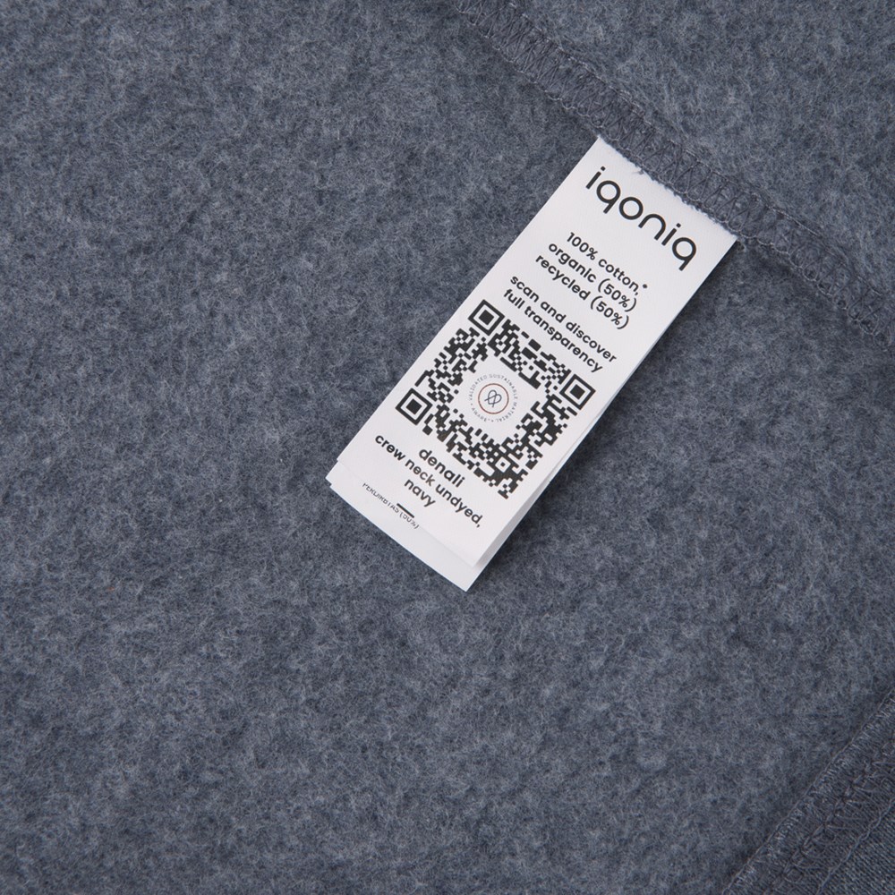 IQONIQ Denali ungefärbt. Rundhals-Sweater aus recycelter BW IQONIQ Denali ungefärbt. Rundhals-Sweater aus recycelter BW