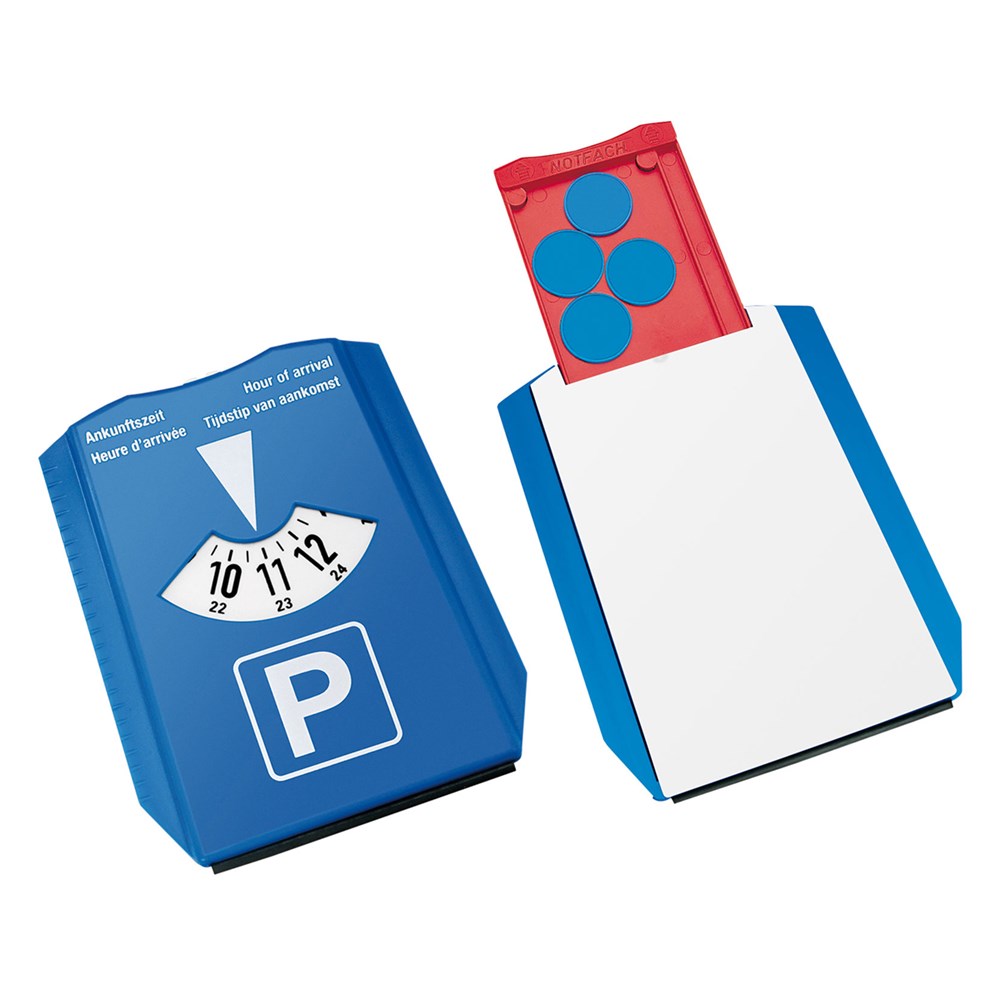 Parkscheibe "Beta Quartett" - blau/weiß/blau