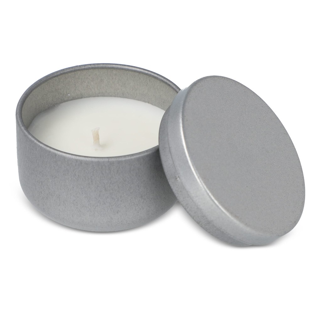 Asana unparfümierte Kerze auf Pflanzenbasis in recycelter Dose