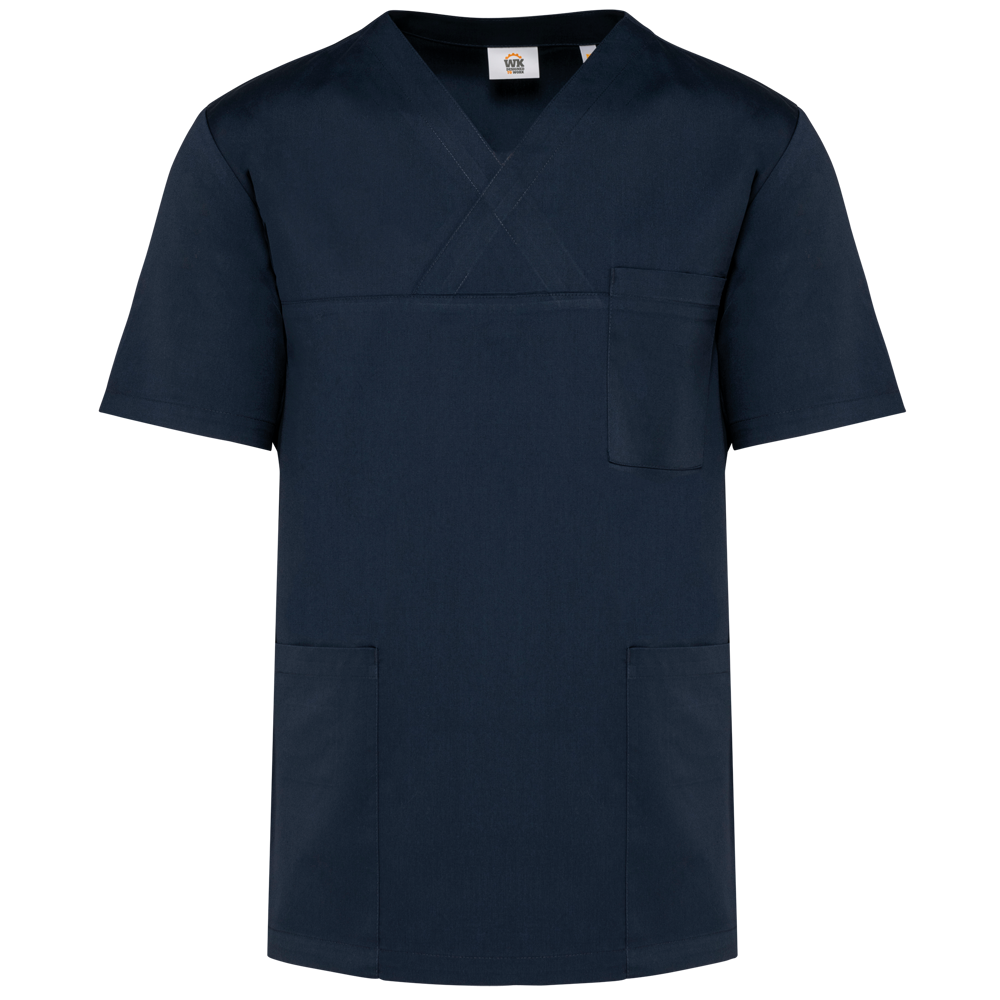 - Kurzärmlige Unisex-Tunika aus Baumwollpolyester - Navy