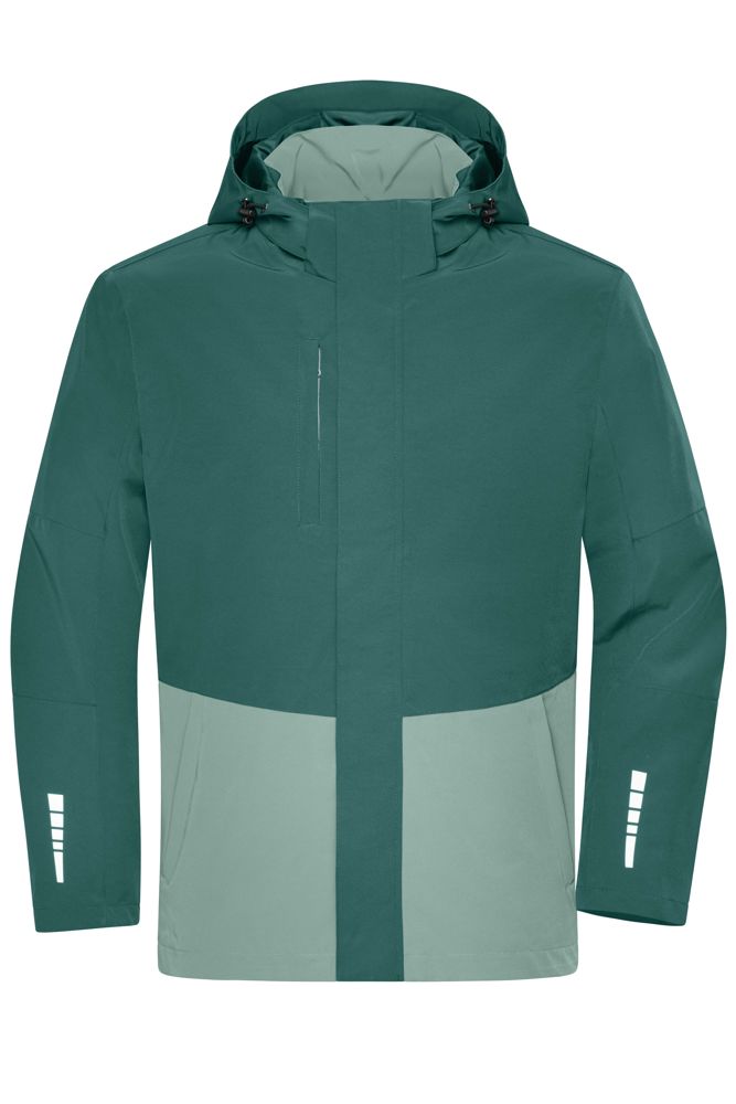 Workwear Hardshell Rainjacket - Industrial-green/foggy-green (ca. Pantone 5473 UP
5497 C)