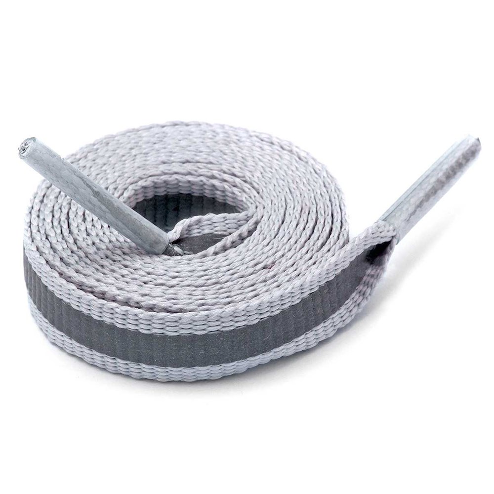 Reflex-Schnürsenkel RUN - Grau