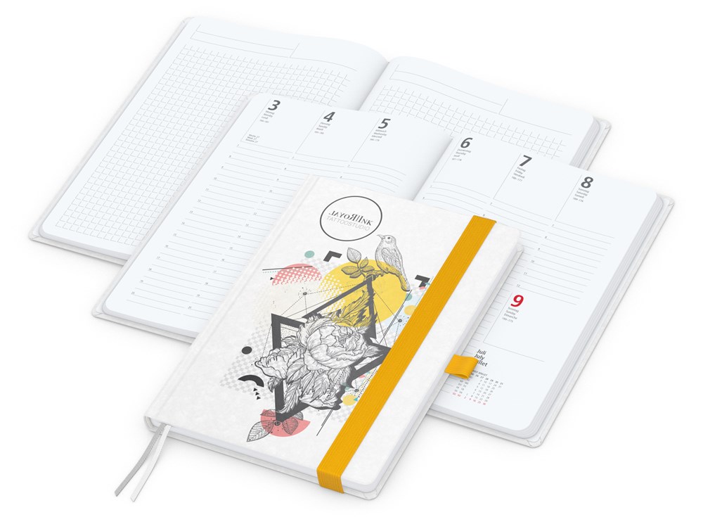 Wochenplaner Match-Hybrid White Bestseller - Gelb