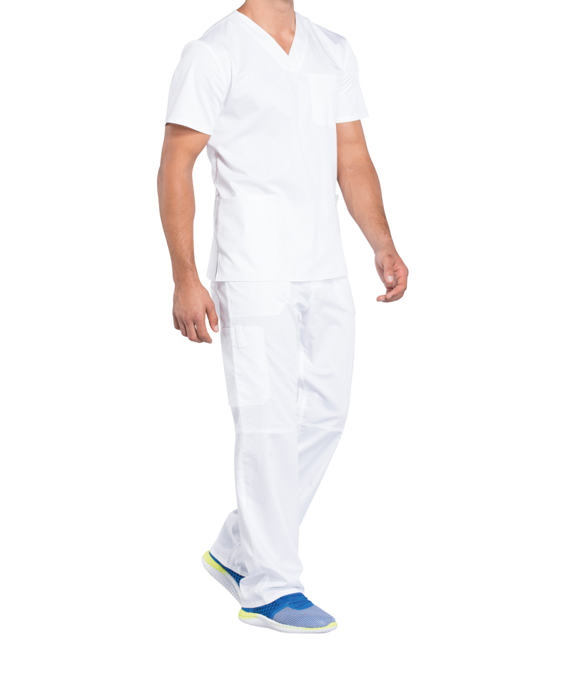 - Herren Top mit V-Ausschnitt - White