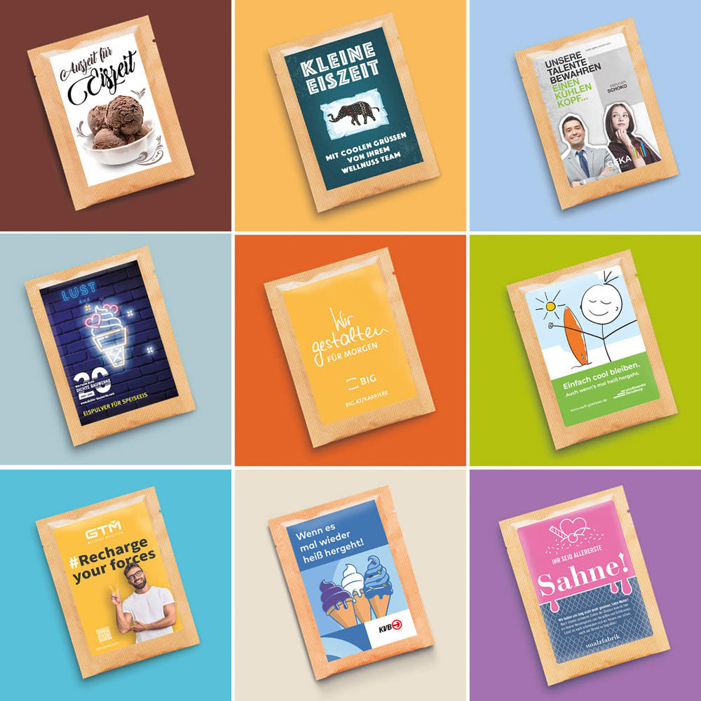 Eispulver Vanille im Portionsbeutel