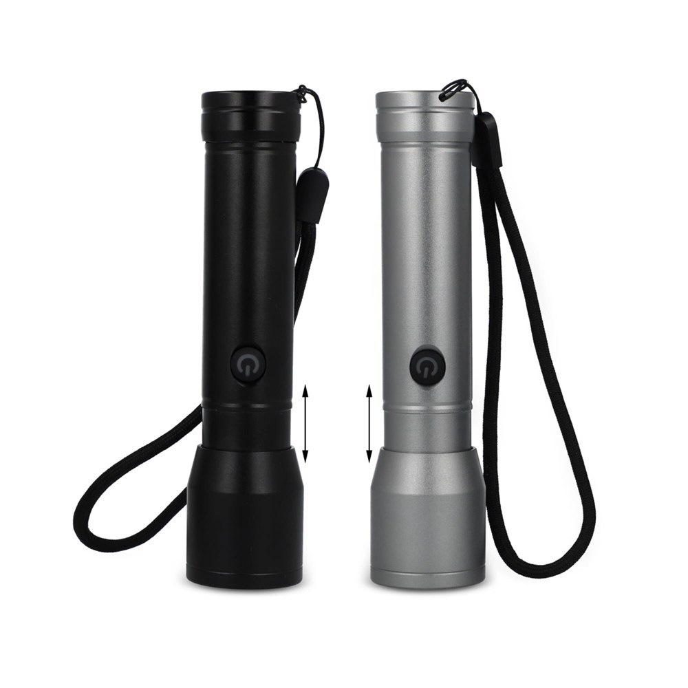 Wiederaufladbare Taschenlampe aus recyceltem Aluminium IPX4 Wiederaufladbare Taschenlampe aus recyceltem Aluminium IPX4