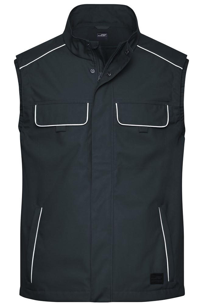 Workwear Softshell Light Vest - SOLID - - Carbon (ca. Pantone 425U)