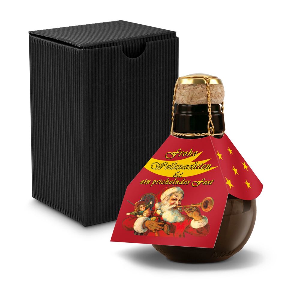 Kleinste Sektflasche: Weihnachtsgruß