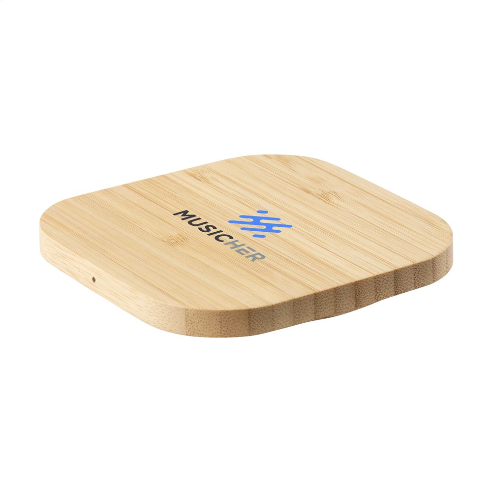 Bamboo Wireless Charger 15W tradloses Ladegerät Bamboo Wireless Charger 15W tradloses Ladegerät
