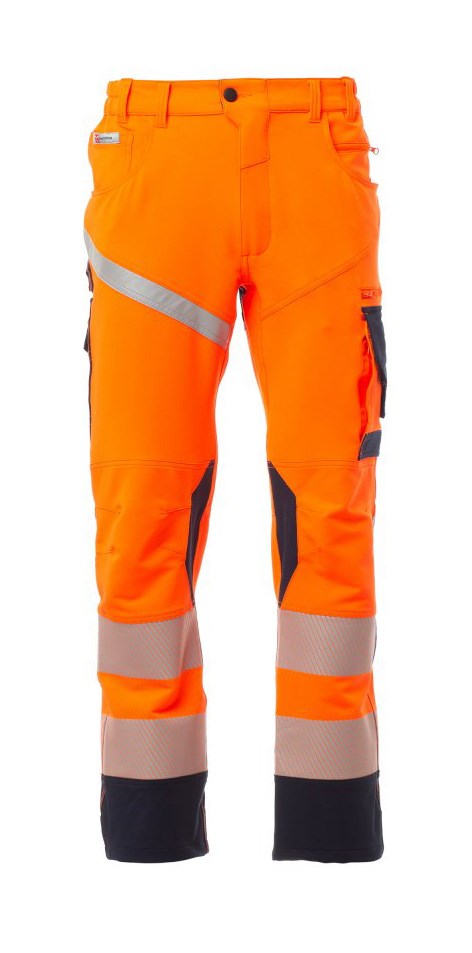 Unisex Warnschutz-Hose NEW - orange/marineblau