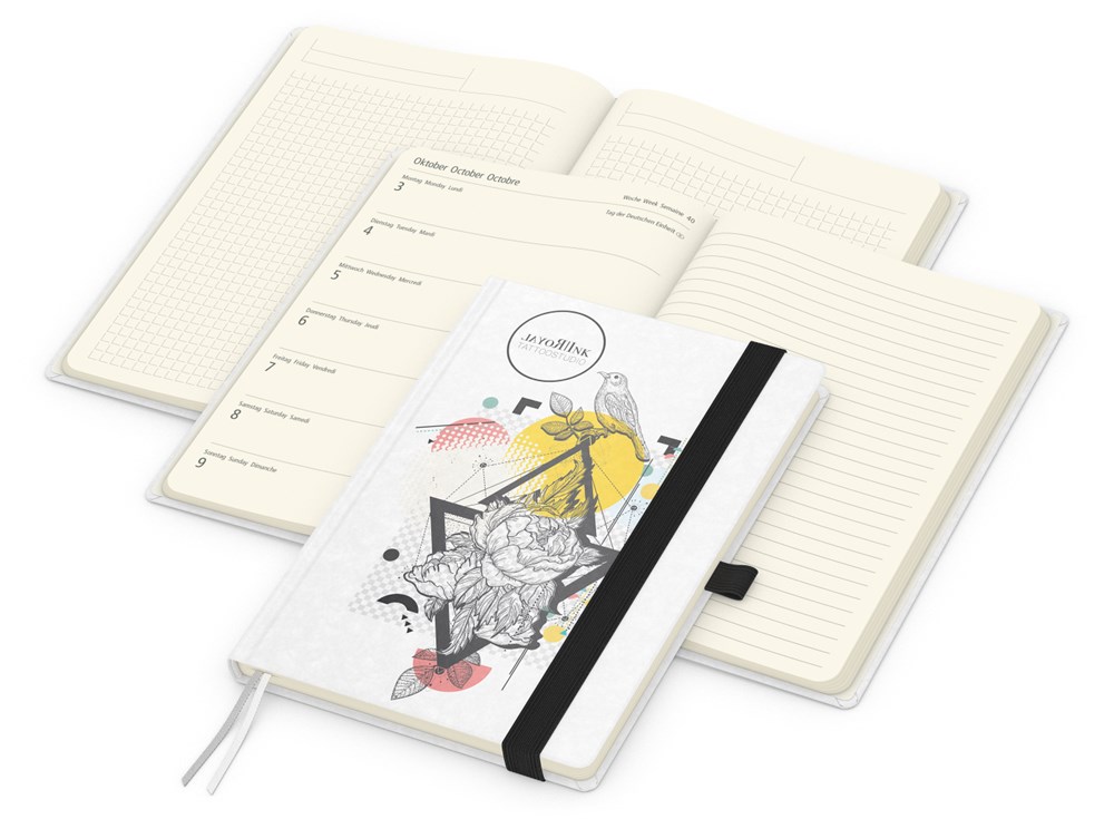 Wochenplaner Match-Hybrid Creme Bestseller - Schwarz