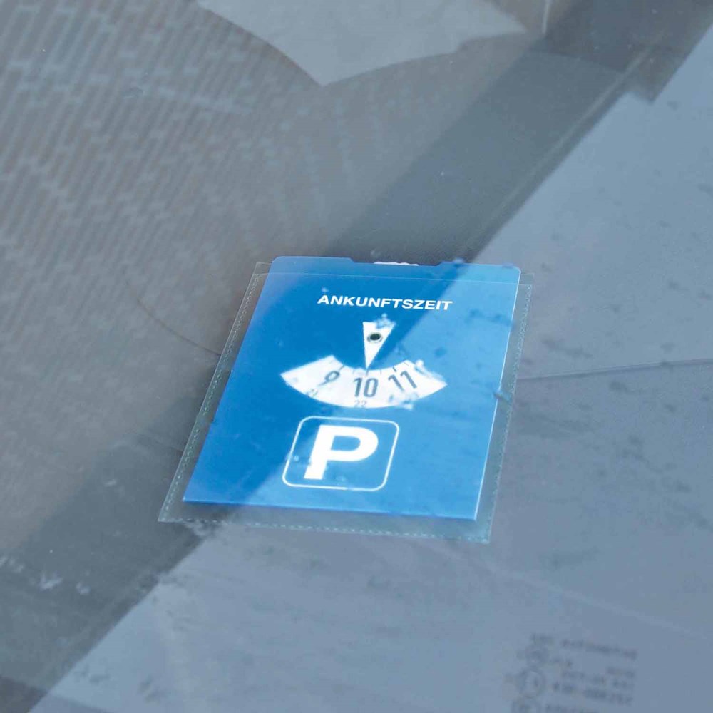 Klarsichthülle für Papp-Parkscheibe Klarsichthülle für Papp-Parkscheibe