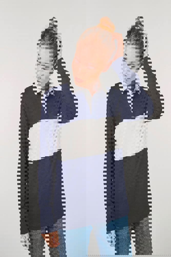 PA429 - Rugby-Polohemd mit langen Ärmeln