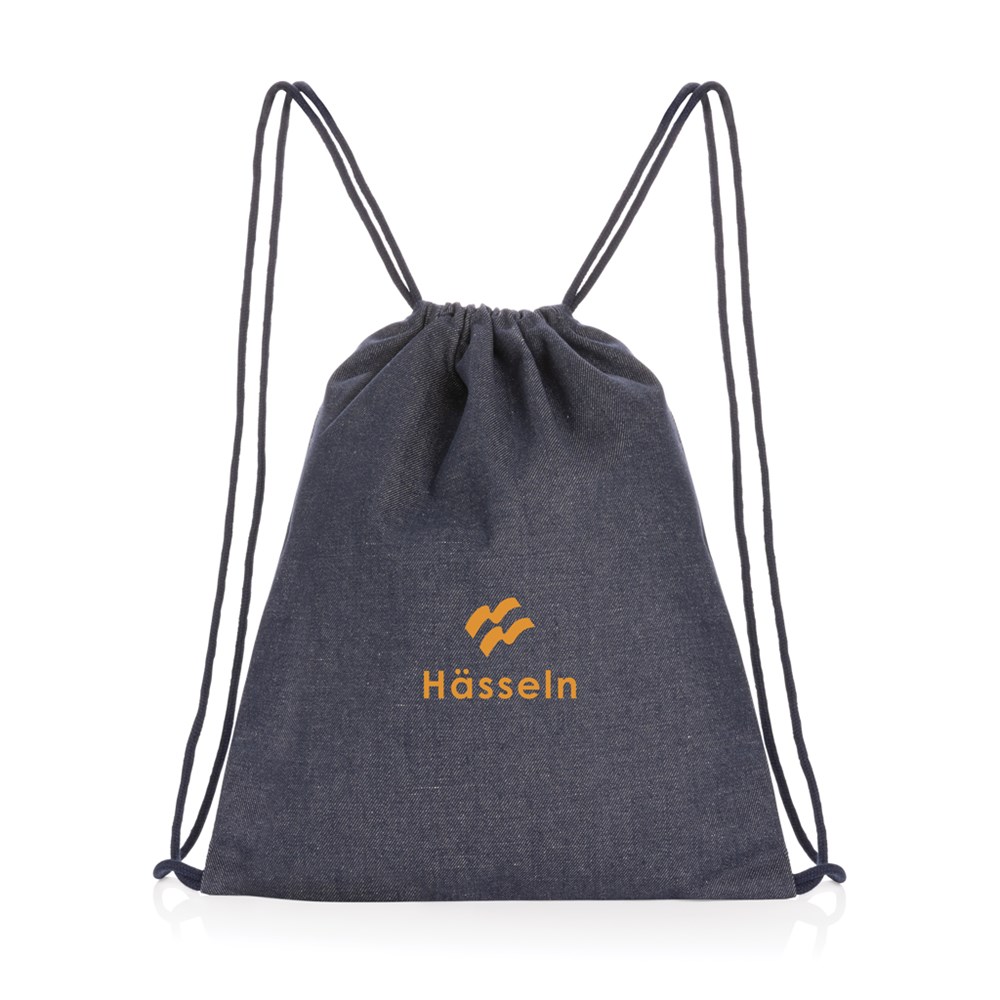 Impact AWARE™ Rucksack aus recyceltem Denim mit Kordelzug Impact AWARE™ Rucksack aus recyceltem Denim mit Kordelzug