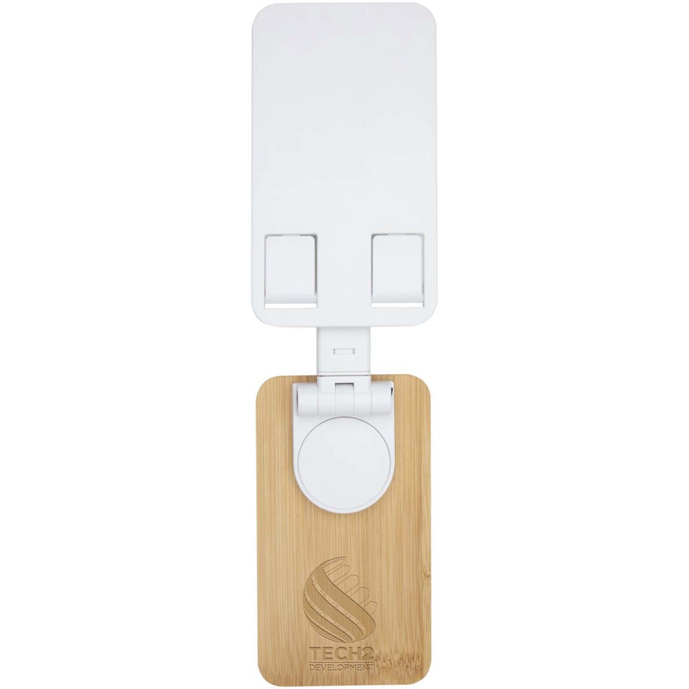 Alfirk Klappbare Smartphonehalterung  aus recyceltem Kunststoff mit Bambusdetails