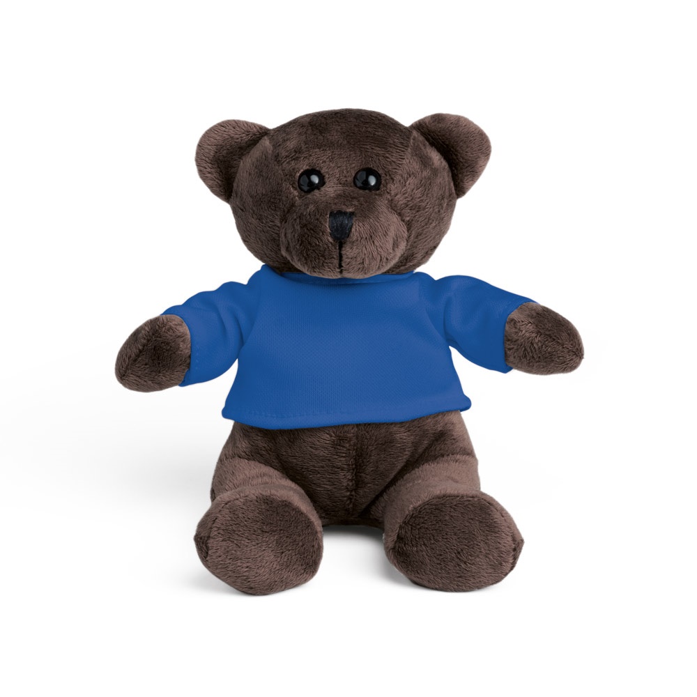 BEAR. Plüschtier aus Polyester in Bärenform, mit T-Shirt