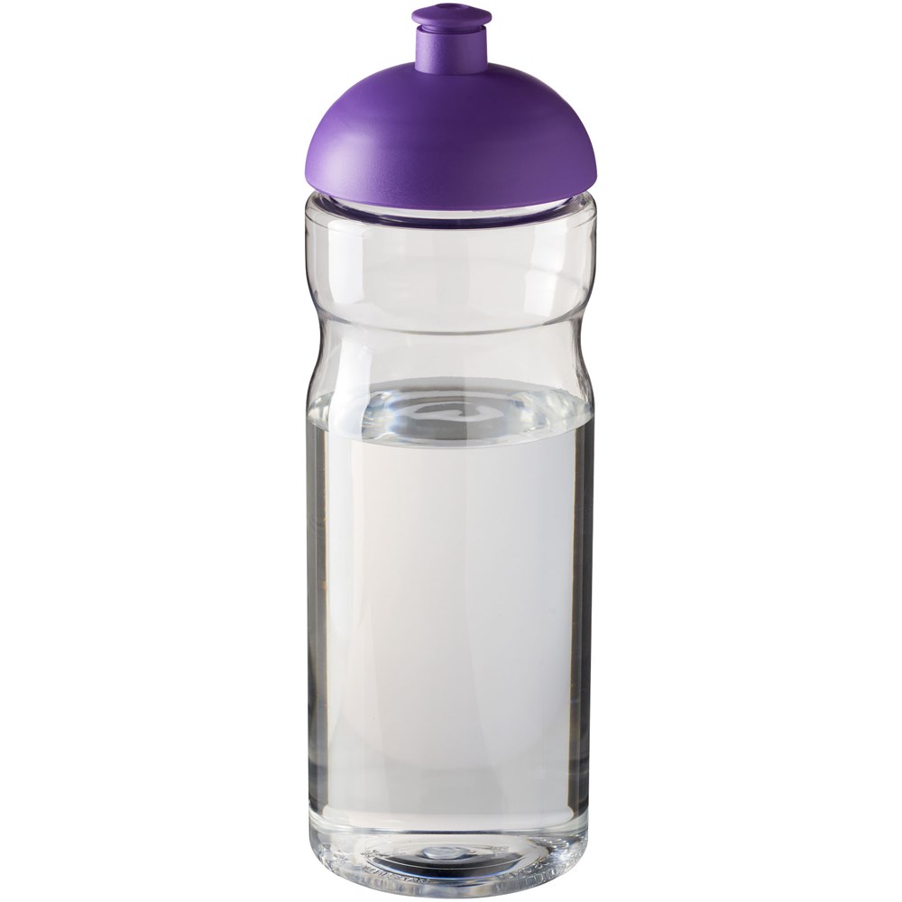 H2O Active® Base 650 ml Sportflasche mit Stülpdeckel - transparent, lila