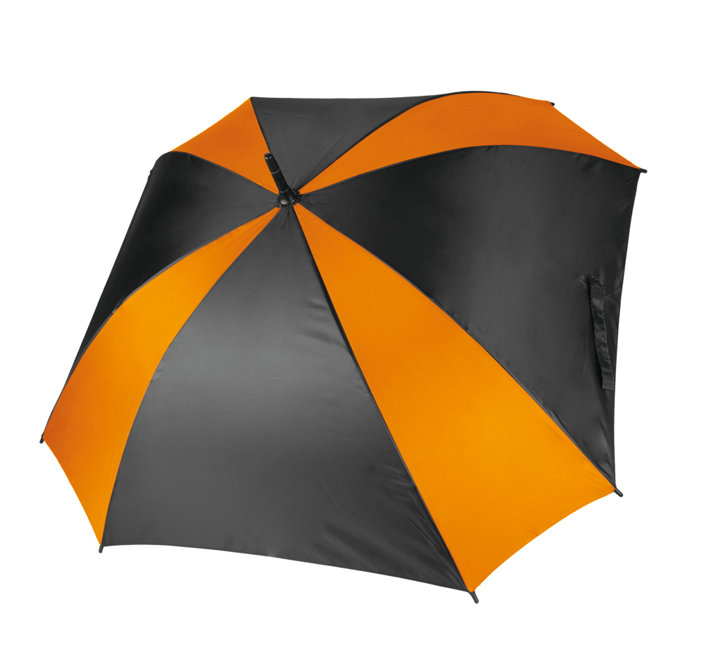 KI2023 - Quadratischer Schirm - Black / Orange