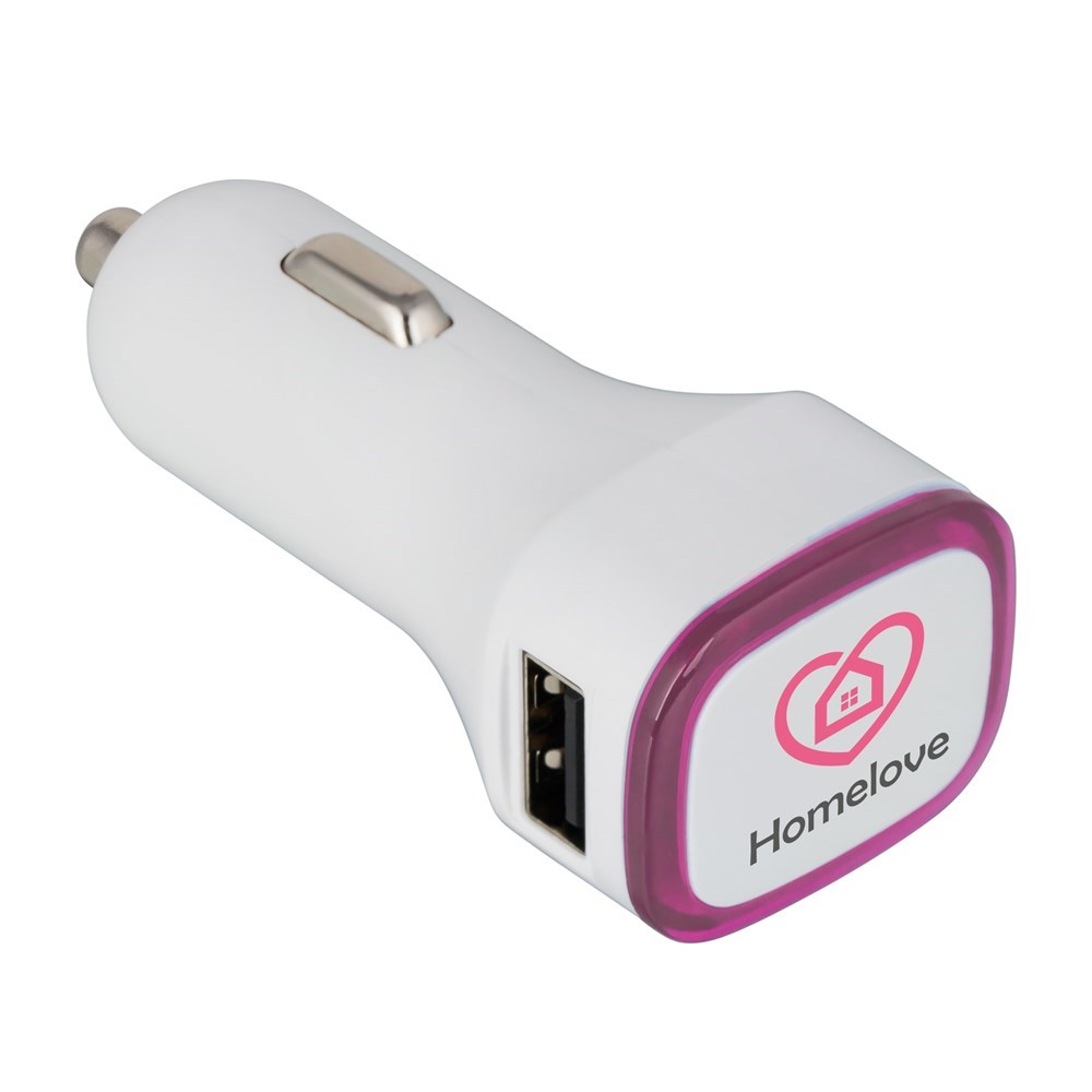 USB-Autoladeadapter COLLECTION 500 - Magenta