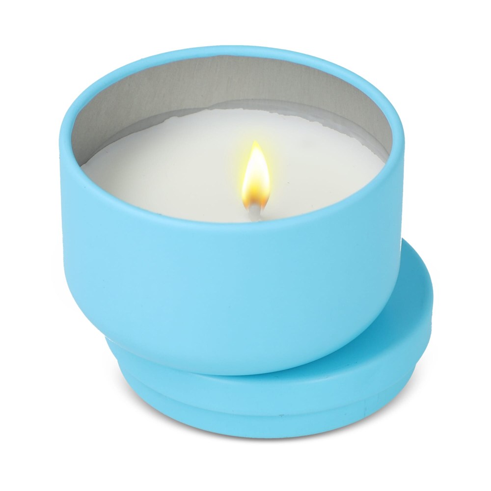 Asana unparfümierte Kerze auf Pflanzenbasis in recycelter Dose