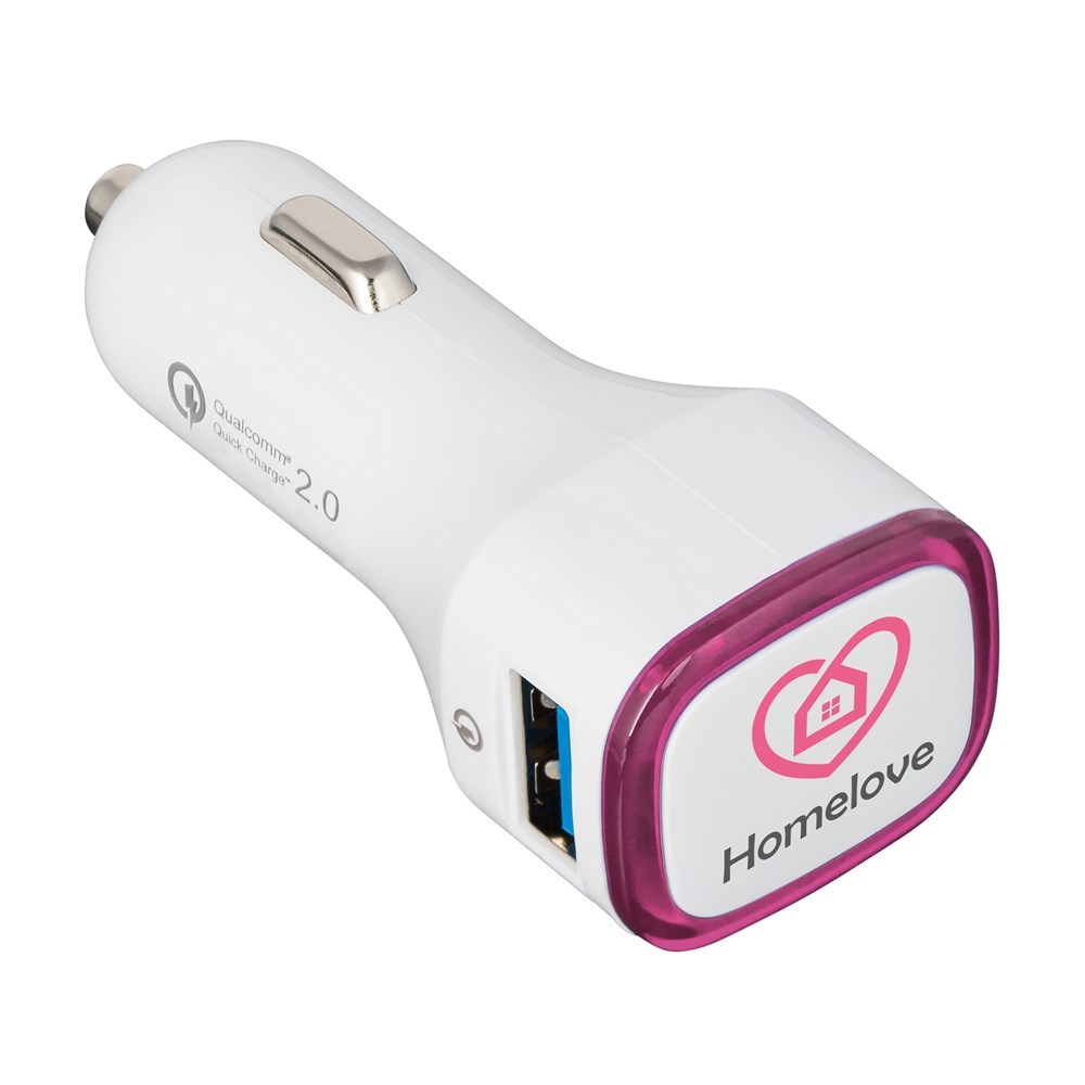 USB-Autoladeadapter Quick Charge 2.0® COLLECTION 500 - Magenta
