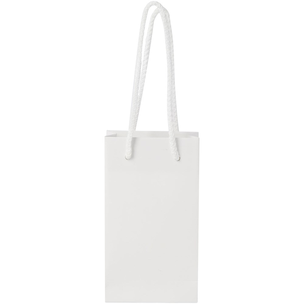 Handgefertigte 170 g/m² Integra-Papiertüte mit Kordelgriffen – klein Handgefertigte 170 g/m² Integra-Papiertüte mit Kordelgriffen – klein