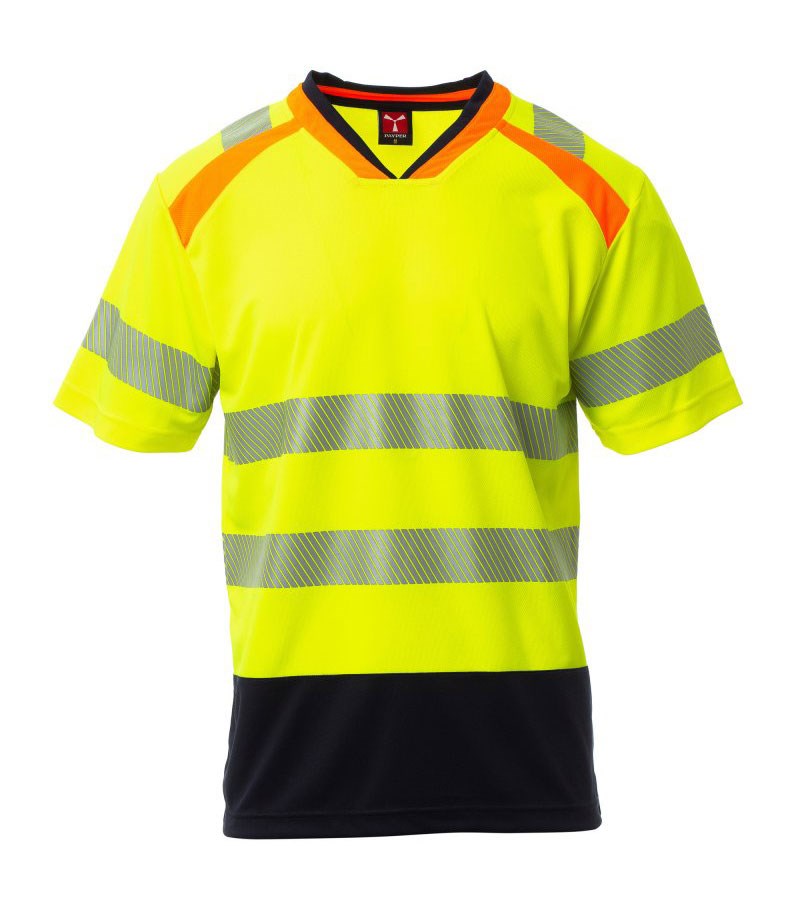 Reflex T-Shirt ANNY - gelb/marineblau