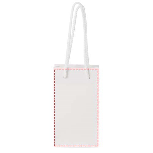 Handgefertigte 170 g/m² Integra-Papiertüte mit Kordelgriffen – klein Handgefertigte 170 g/m² Integra-Papiertüte mit Kordelgriffen – klein