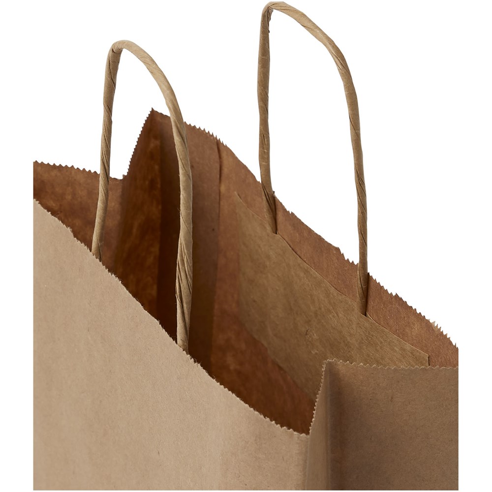 Kraftpapiertasche 80 g/m² mit gedrehten Griffen – klein Kraftpapiertasche 80 g/m² mit gedrehten Griffen – klein