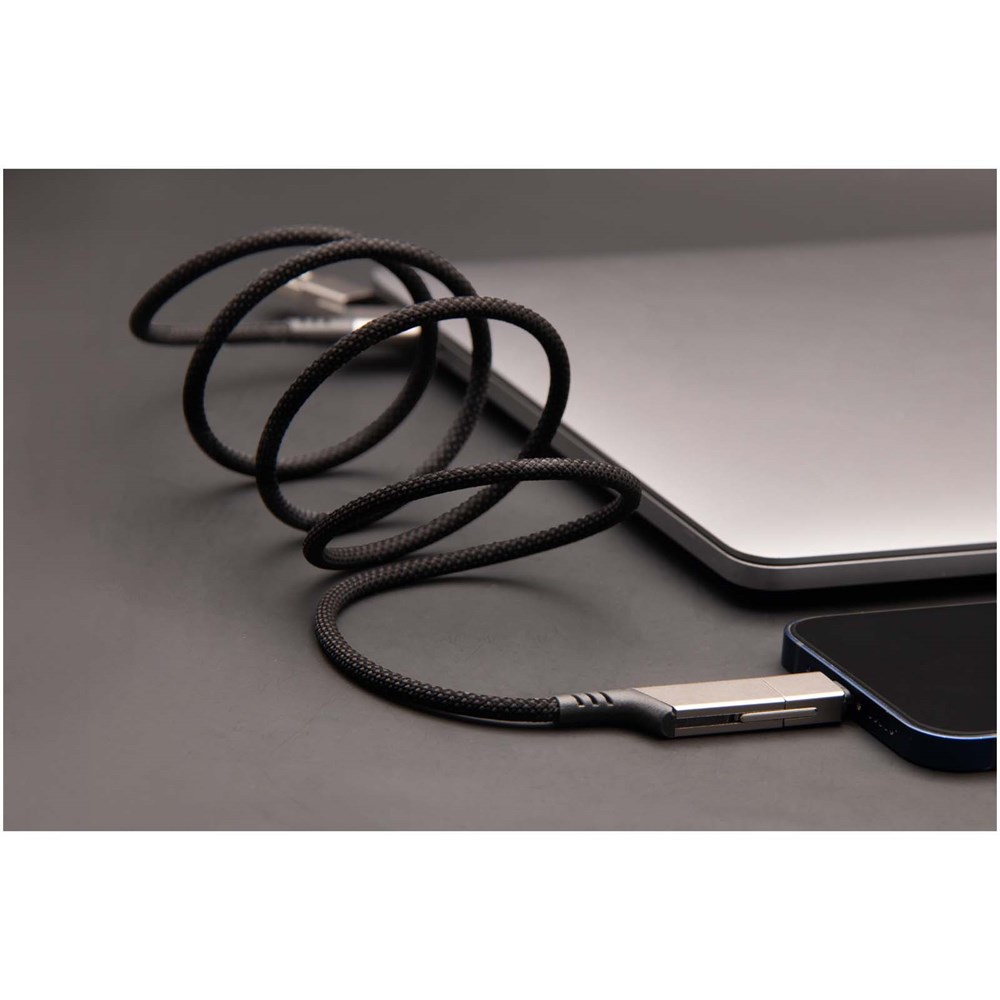 SCX.design C52 100W magnetisches, ultraschnelles 4-in-1 Ladekabel aus rPET SCX.design C52 100W magnetisches, ultraschnelles 4-in-1 Ladekabel aus rPET