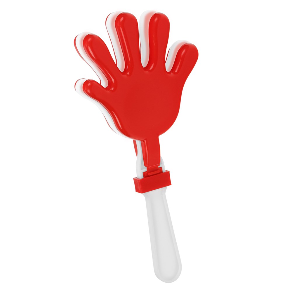 Klatsch-Hände, mini - weiß/rot