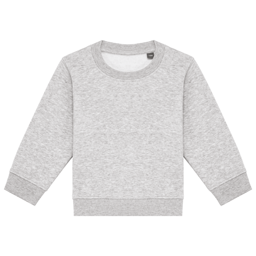 K835 - Umweltfreundliches Sweatshirt für Babys - Oxford Grey