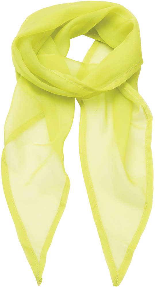 PR740 - Ladies Chiffon Scarf - Lime