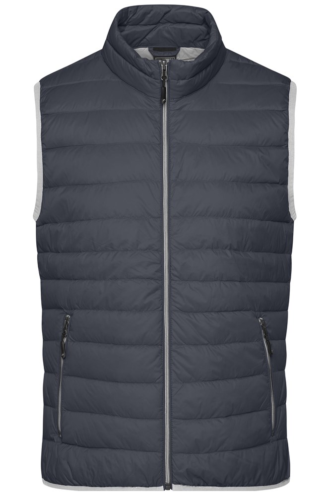 Men's Down Vest - Graphite/silver (ca. Pantone Black 6C
421C)
