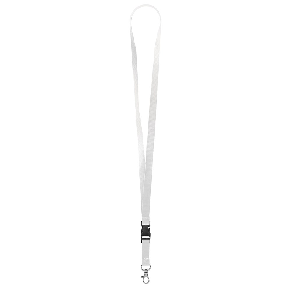 Schlüsselband/Lanyard "Standard", Bandbreite 15 mm - Weiß