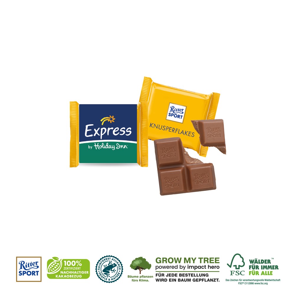 RITTER SPORT „MINI“ MIT WERBEBANDEROLE RITTER SPORT „MINI“ MIT WERBEBANDEROLE