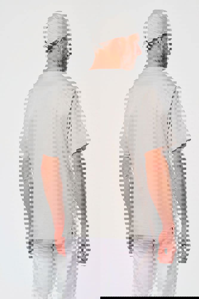 WK507C - Kurzärmlige Unisex-Tunika aus Baumwollpolyester