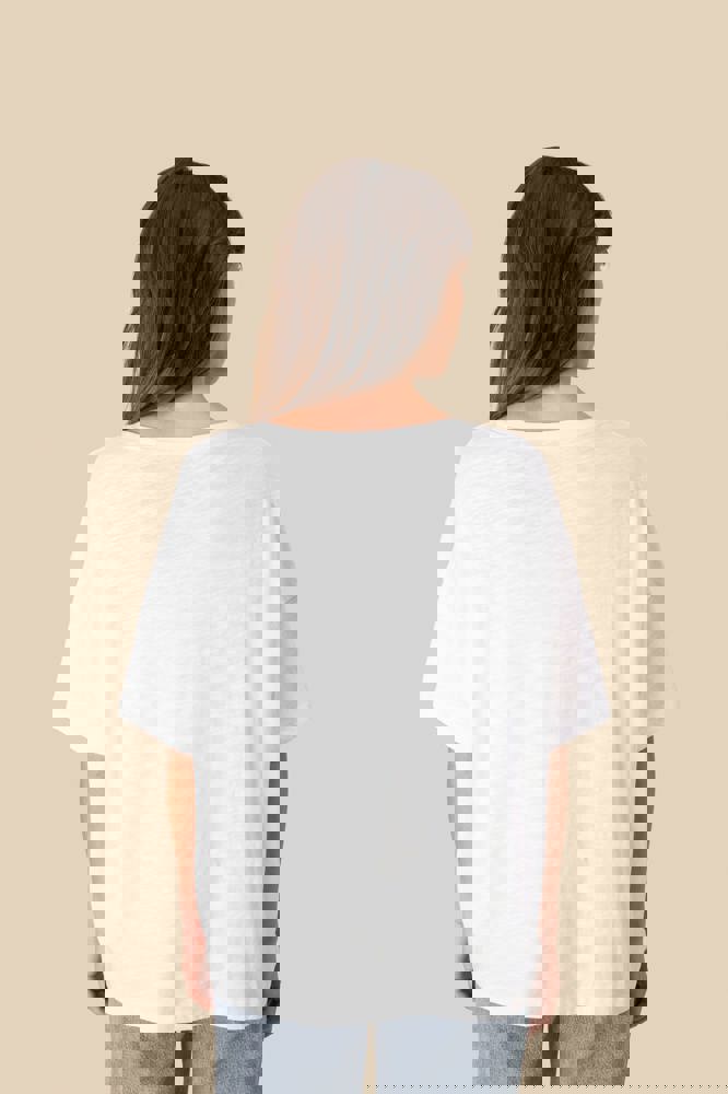 SP304 - Umweltfreundliches Damen-Slub-Oversize-T-Shirt mit überschnittenen Schultern