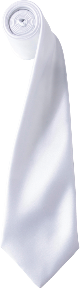 PR750 - colours' Satin Tie - White
