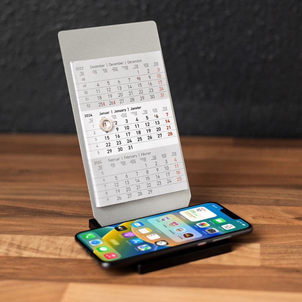 Wireless Charging Kalender - 10W-Schwarz Wireless Charging Kalender - 10W-Schwarz