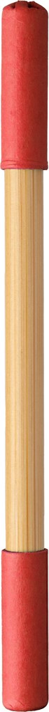 Bambus endloser Bleistift Wolfgang - rot