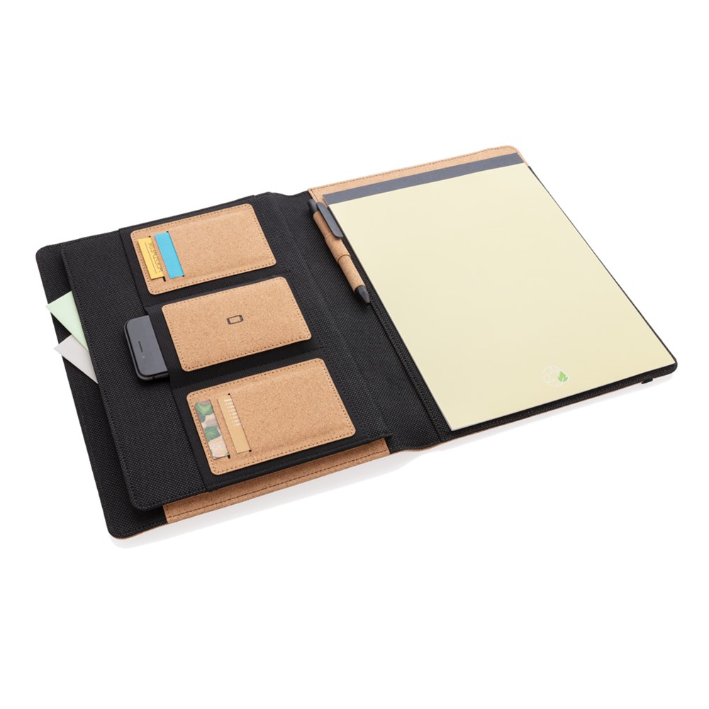 Deluxe Kork Portfolio A4 mit Stift