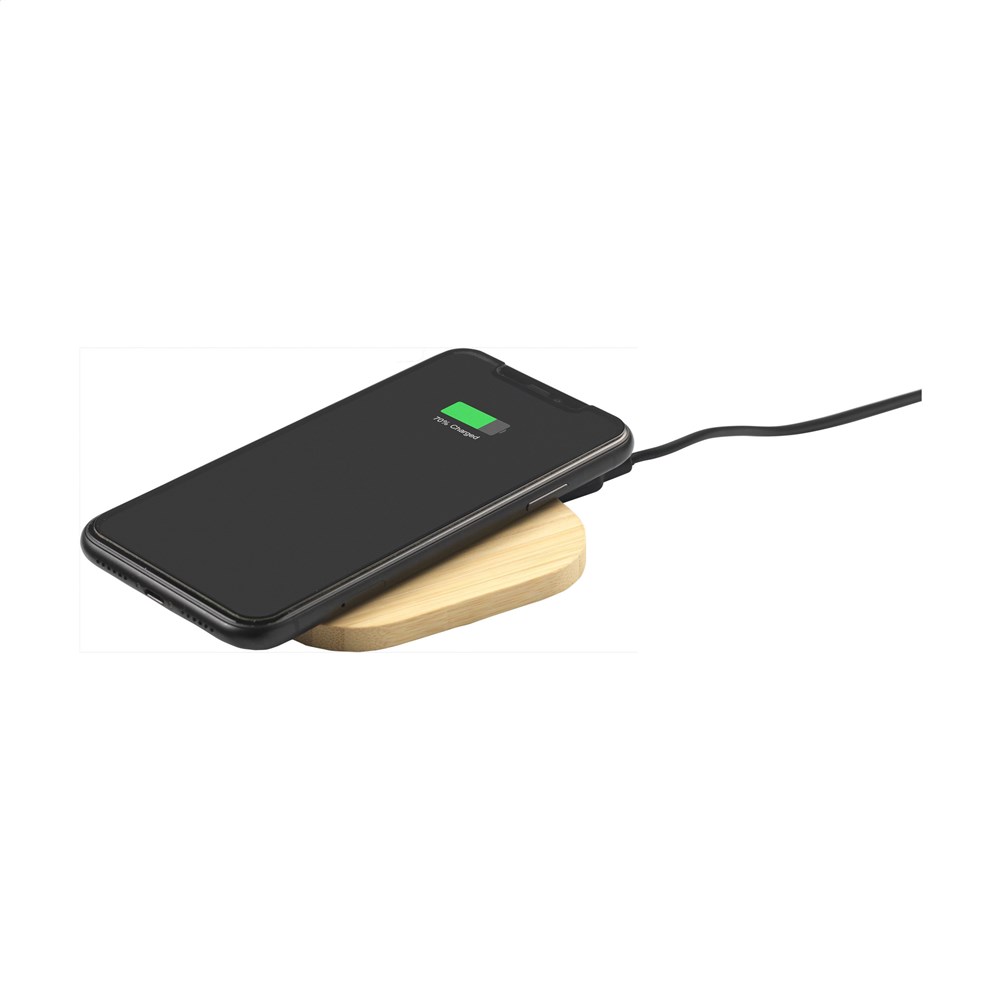 Bamboo Wireless Charger 15W tradloses Ladegerät Bamboo Wireless Charger 15W tradloses Ladegerät