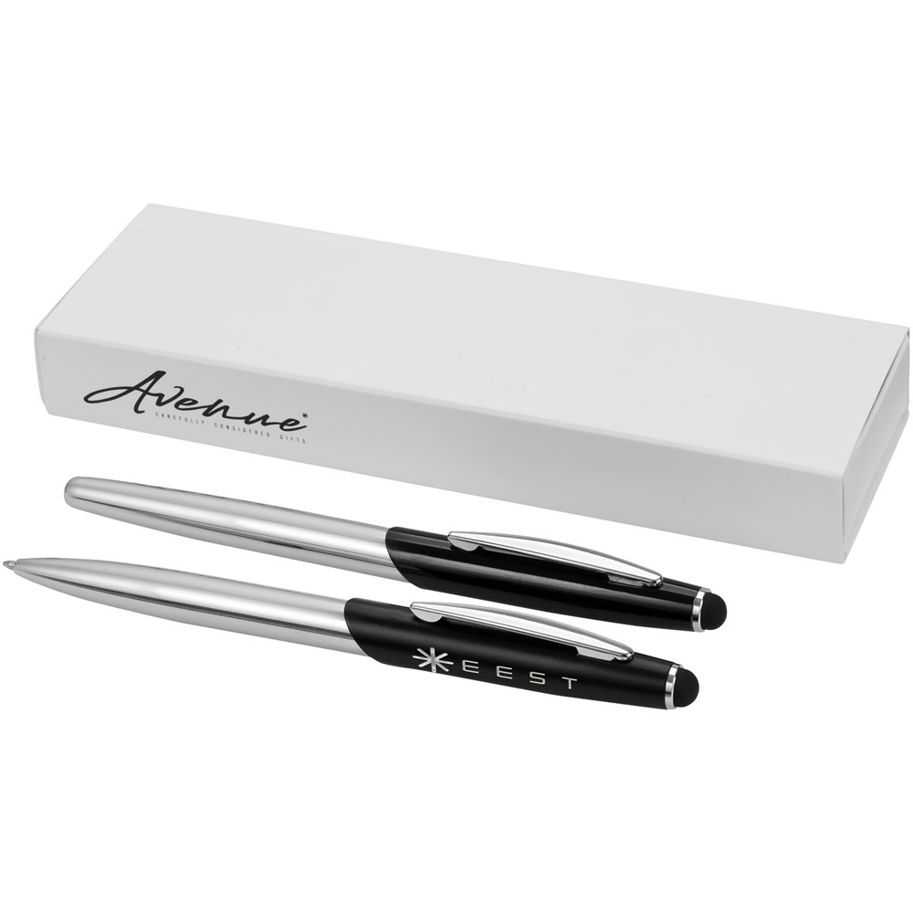 Geneva Stylus Kugelschreiber- und Tintenrollerset (blaue Mine) Geneva Stylus Kugelschreiber- und Tintenrollerset (blaue Mine)