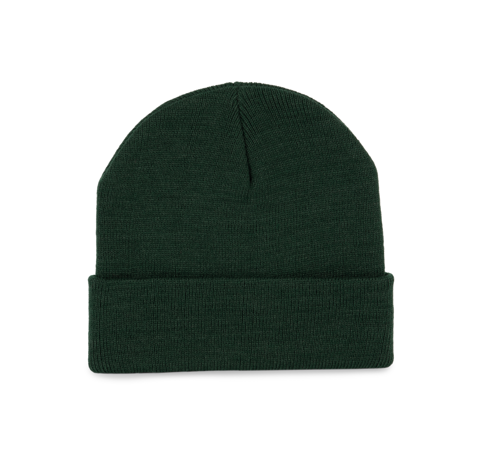 KP892 - Recycelte Mütze mit Strickumschlag - Forest Green