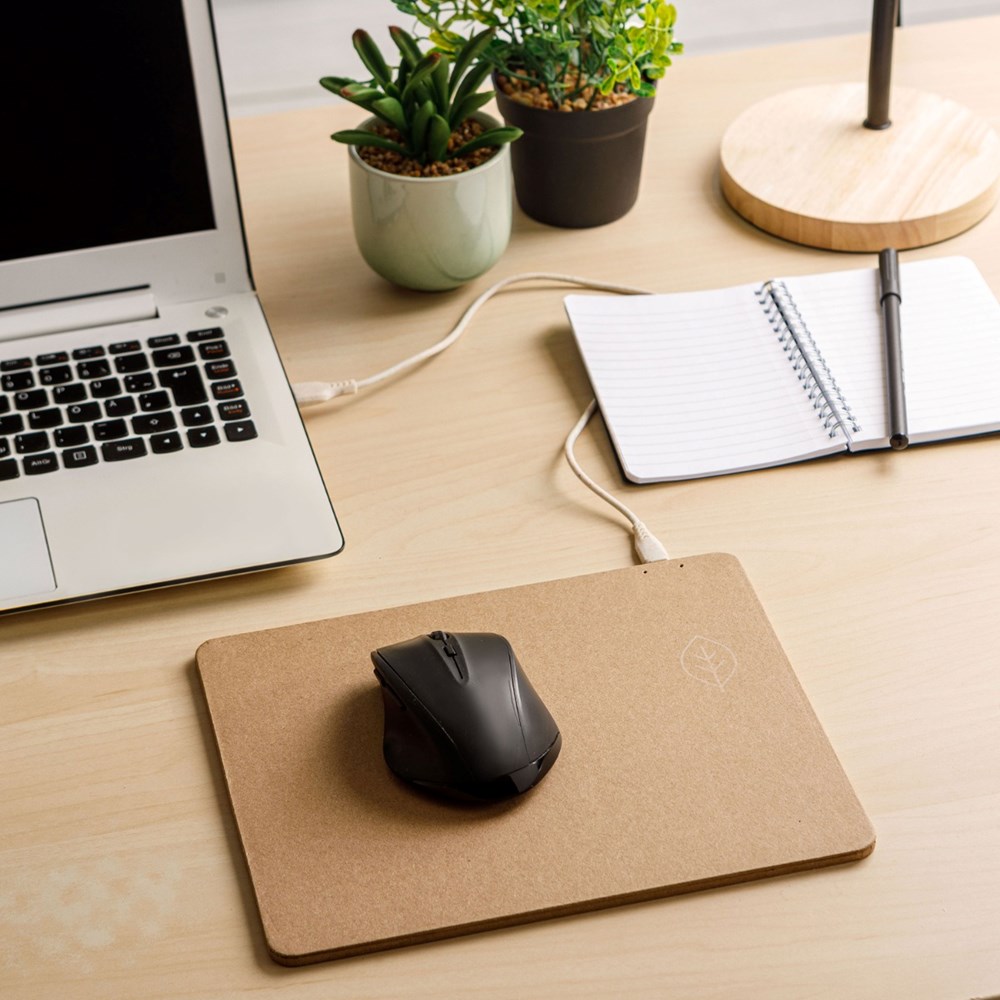 Wireless Charger Mauspad - Papier-Braun Wireless Charger Mauspad - Papier-Braun