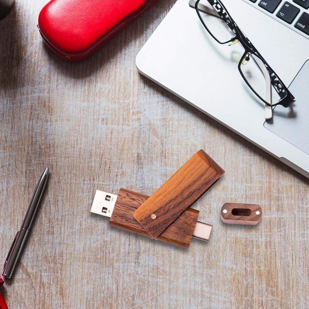 USB Stick WoodDrive OTG 3.0 - Walnussbraun