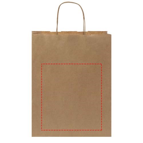 Kraftpapiertasche 80 g/m² mit gedrehten Griffen – mittel Kraftpapiertasche 80 g/m² mit gedrehten Griffen – mittel