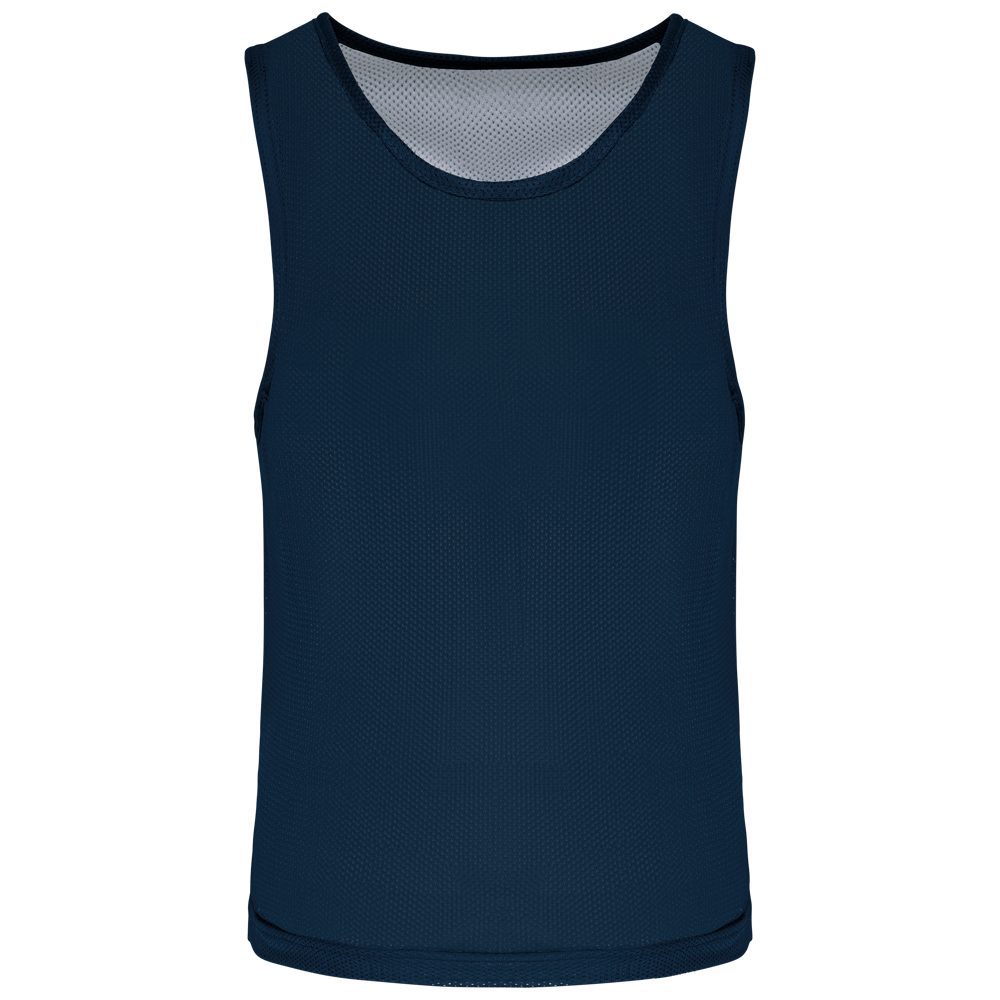 PA048 - Beidseitig tragbares Multisport-Leibchen für Kinder - Sporty Navy / White